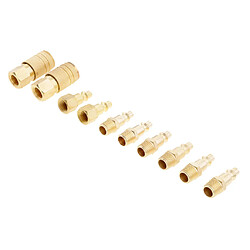 10 pcs Raccord De Compresseur De Tuyau De Ligne D'Air 1.4'' BSP Doré Femelle de coupleur d'air femelle