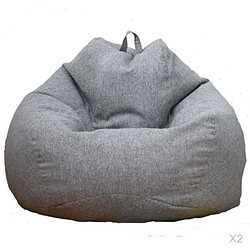 Beanbag couverture Sac de Haricot Housse de Pouf Chaise de Sac de Haricot Couverture de Pouf 2pcs