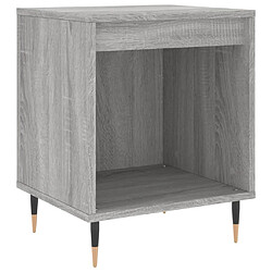 vidaXL Table de chevet sonoma gris 40x35x50 cm bois d’ingénierie