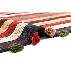 Avis Vidal Tapis de laine 218x144 multicolore Jajim