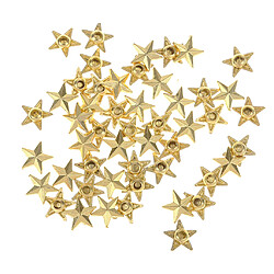 50 set diy star rivet boutons-pression alliage boutons décoratifs vêtement or