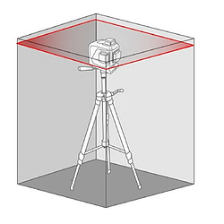 Avis Metrica - Niveau laser rouge 3D Haute Puissance portée 20 m - JUNIOR