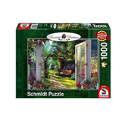 Schmidt Puzzle 1000 pièces : Vue sur le jardin enchanté