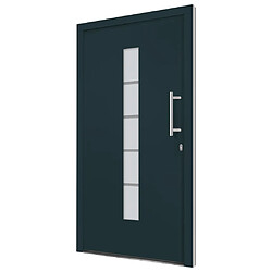 Avis vidaXL Porte d'entrée Aluminium et PVC Anthracite 110x210 cm