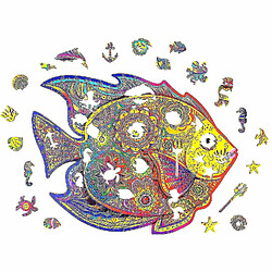 Universal Cadeau pour enfants poisson en bois puzzle 90pcs 