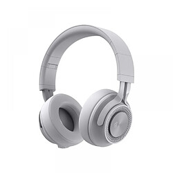 General Casque Bluetooth sur l'oreille, casque stéréo pliable léger sans fil et filaire avec micro, contrôle du volume, casque Bluetooth 5.1 pour iPad/voyage(Cendre)