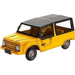 Amadeus Voiture plage jaune décorative 32 x 15 x 13 cm.