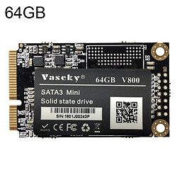 Wewoo Vaseky V800 64GB Module interne SSATA SSATA pour SSATA3 Mini 1.8 pouces pour ordinateur portable 