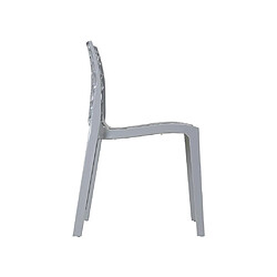 Acheter Vente-Unique Lot de 2 chaises empilables DIADEME - Polypropylène - Gris clair