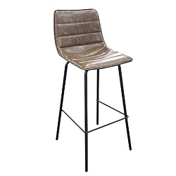 Urban Living Tabouret de bar industriel Brooklyn - H. 92 cm - Kaki Urban Living - Tabouret de bar industriel Brooklyn - H. 92 cm - Kaki - Industriel