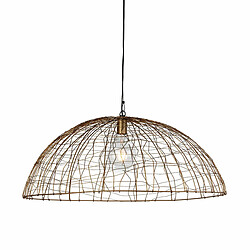 Suspension Thai Natura Doré fils de fer 40 W 80 x 32 x 80 cm 