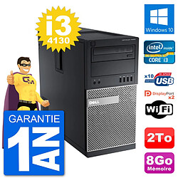 PC Tour Dell 9020 Intel Core i3-4130 RAM 8Go Disque Dur 2To Windows 10 Wifi · Occasion 