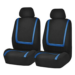 Wewoo Siège de voiture universel housse de en tissu de polyester automobile de protection de de véhicule accessoires intérieurs 4pcs ensemble bleu 