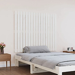 Avis Maison Chic Tête de lit scandinave pour lit adulte,Meuble de chambre murale Blanc 108x3x90 cm Bois massif de pin -MN46031