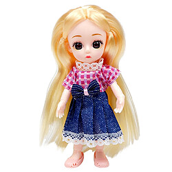 16cm 6 Pouces Flexible BJD 13 Joints Poupée Avec Vêtements Chaussures Robe Jean pas cher