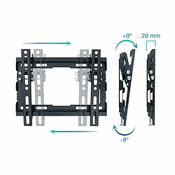 Support mural inclinable TOOQ pour écrans 23 - 43 VESA 50x50 à 200x200 mm