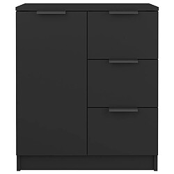 Avis Maison Chic Buffet,Meuble de Rangement,commode pour salon,Cuisine noir 60x30x70 cm bois d'ingénierie -MN42448