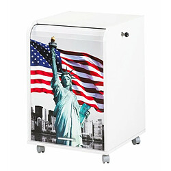 Simmob Caisson de Bureau Blanc 2 Tiroirs - Coloris: Liberté 505 