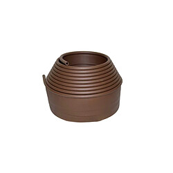 Bera Bordure de jardin marron en polyéthylène Smart - H.10 cm x L.6 m