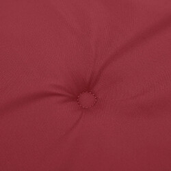 Maison Chic Coussin Confort | pouf | Coussin de banc de jardin rouge bordeaux 100x50x3 cm -GKD87125 pas cher