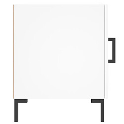 Acheter vidaXL Tables de chevet 2 pcs blanc 40x40x50 cm bois d’ingénierie