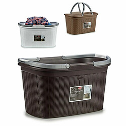 Panier à linge Stefanplast Elegance Plastique 35 L 57,5 x 29 x 36,5 cm (15 Unités) pas cher