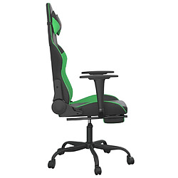 Acheter Maison Chic Chaise de jeu, Chaise gaming avec repose-pied, Fauteuil gamer,Chaise de Bureau Noir et vert Similicuir -GKD99882