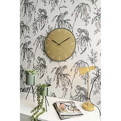 Acheter Karlsson Horloge mural Leaf - Diamètre 40 cm - Jaune moutarde