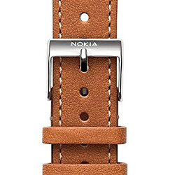 Diverse Nokia 4381645 Watch strap Cuir, Acier inoxydable Marron bracelet de montre