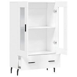 Maison Chic Buffet,Meuble de Rangement,commode pour salon,Cuisine blanc 69,5x31x115 cm bois d'ingénierie -MN79677 pas cher