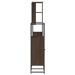 Maison Chic Armoire de Bain | Ensemble de 4 meubles salle de bain Chêne marron -GKD37341 pas cher