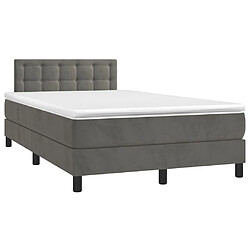 Avis Sommier à lattes LED,Cadre à lattes de lit avec matelas pour Adulte Gris foncé 120x200 cm -MN77283