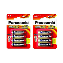 Appetitissime Pack de 8 Piles Alcaline LR06 Mignon AA Panasonic Pro Power