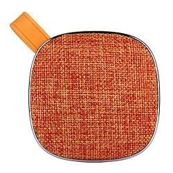 Wewoo Enceinte Bluetooth d'intérieur Orange Haut-parleur stéréo design portable, avec microphone intégré, prise en charge des appels mains libres, carte TF et AUX IN, distance Bluetooth: 10 m