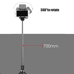 Acheter Wewoo Monopode Selfie stick blanc pour iPhone et Android téléphones 2 en 1 pliable Bluetooth obturateur à distance trépied