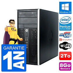 PC Tour HP Compaq Pro 6300 CMT Intel G630 RAM 8Go Disque Dur 2To Windows 10 Wifi - Occasion