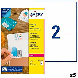 Etiquettes pour Imprimante Avery L4611 199,6 x 143,5 mm Blanc 25 Volets (5 Unités) 