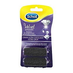 Scholl Velvet Smooth Grain Ultra Exfoliant 2 Rouleaux de Remplacement