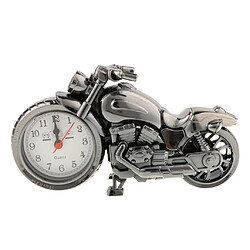 Horloge moto rétro sculpture moto modèle art artisanat décor argent A