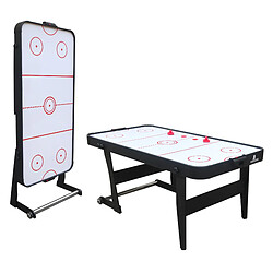 Cougar Air Hockey de Table Pliable Icing XL pour l'intérieur | Accessoires inclus | Table jeu Airhockey Adulte & Enfant