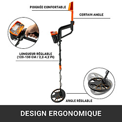 Acheter Détecteur de Métaux d'Or Écran LCD 7,5kHz Casque Pelle Imperméable TS156D – Terrain Herbe Sol Plage Cour, Eaux peu profondes