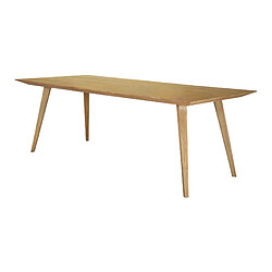 Moloo KKOPEN-Table à manger Rectangulaire 8/10 pl L.220 en Teck recyclé 