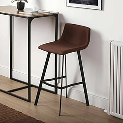 Avis Tabouret Versa Baldwin Marron 49 x 88 x 42 cm (2 Unités)