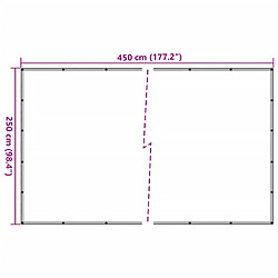 vidaXL Filet pour remorque PEHD 2,5x4,5 m Noir pas cher