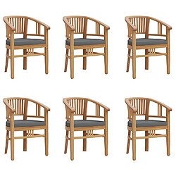 Avis Maison Chic Ensemble de salle à manger de jardin 7 pcs,Table et chaises d'extérieur Bois de teck solide -GKD223262