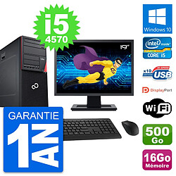 PC Tour Fujitsu P720 Ecran 19" i5-4570 RAM 16Go Disque 500Go Windows 10 Wifi · Occasion 