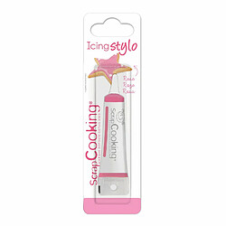 Scrapcooking Stylo glaçage rose goût vanille 