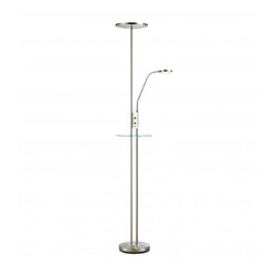 Markslojd Lampadaire FRIEND en acier 2 ampoules