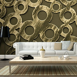 Paris Prix Papier Peint XXL Cercles en Bronze 270x550cm