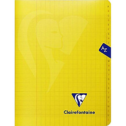 Clairefontaine Mimesys 303748C Répertoire piqué polypro 96 pages grands carreaux 90 g 17 x 22 cm Couleur Aléatoire